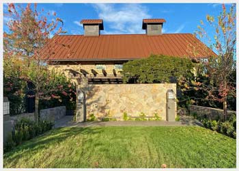 Commercial Winery Masonry Construction | Stone Façade | Stone Retainer Walls | St Helena, CA